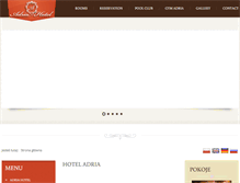 Tablet Screenshot of hotel-adria.pl